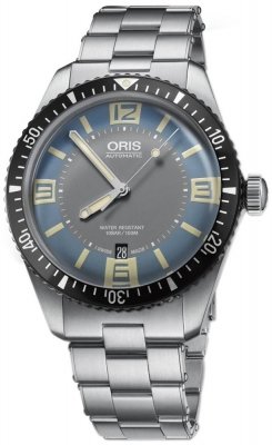 Buy this new Oris Divers Sixty-Five 40mm 01 733 7707 4065-07 8 20 18 mens watch for the discount price of £1,275.00. UK Retailer.